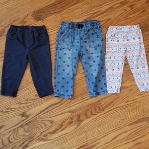 Bundle of 12 month pants